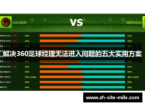 解决360足球经理无法进入问题的五大实用方案